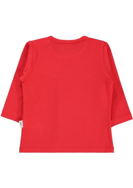 Civil Baby Önü Parçalı 6-18 Ay Kız Tek Üst - Kırmızı 6-9 Ay