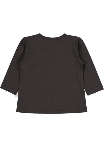 Civil Baby Önü Parçalı 6-18 Ay Kız Tek Üst - Gri 12-18 Ay