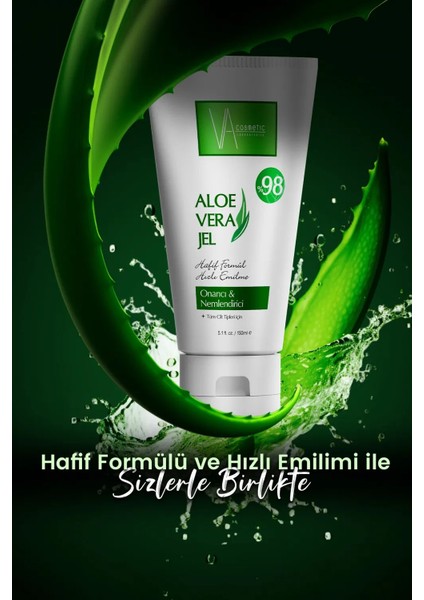 Va Cosmetıc Aloe Vera Jel 150 ml – Ferahlatıcı Nemlendirici Cilt Bakım Jeli fiyatları