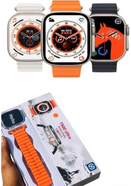 Akıllı Saat Kordon Hediyeli Güçlü Batarya Kapasiteli Titreşimli Bildirim Görme Unisex modelleri