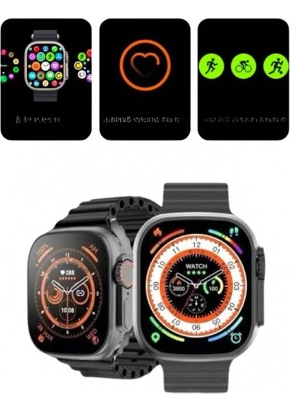 2025 Model Akıllı Saat Kordon Hediyeli Çağrı Cevaplama Uzun Pil Süreli Android Ios Uyumlu modelleri