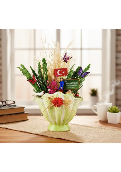 Vazo Midye Teraryum - Öğretmenler Günü Hediyesi modelleri