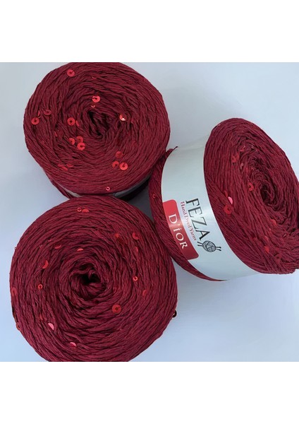 Dior Fantezi Pullu El Örgü Ipliği, 100 Gr, 310 M