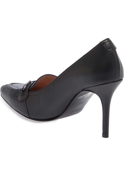 Siyah Hakiki Deri Kadın Stiletto - K24I1AY67465-A23