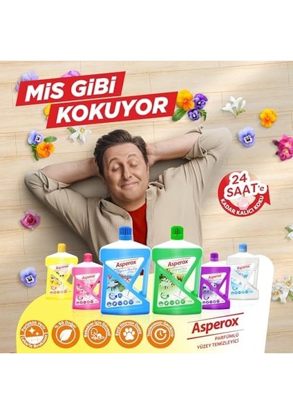 Asperox Temizliğin Kokusu Parfümlü Yüzey Temizleyici 2.5 L modelleri