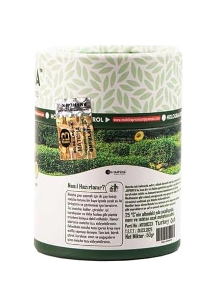 Matcha Premium Japanese Sade Toz 50 Gram