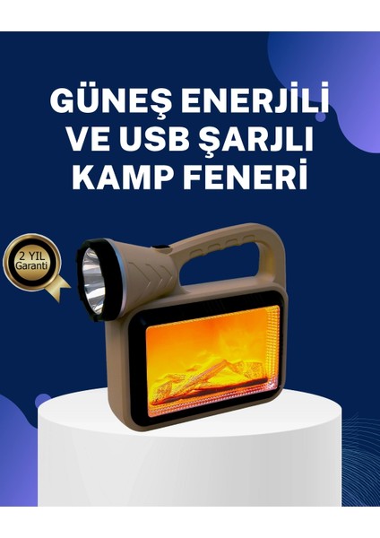 Solar Alev Lambası – Kamp, Bahçe ve Dış Mekan Için