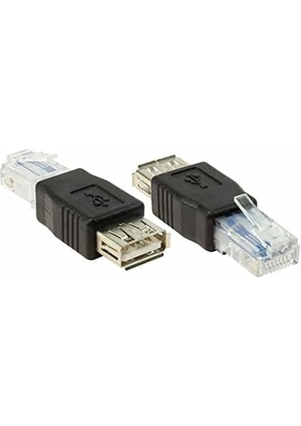 Dişi USB Ethernet Aparat Çevirici Rj 45 Dişi USB Erkek Internet Jack fiyatları