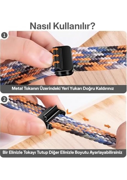 ile Uyumlu Metal Manyetik Tokalı Esnek ve Konforlu Örgü Kordon Kullanımı Kolay Kayış fiyatları