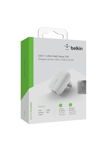 Boost↑charge Pro 32 W Usb-C + Usb-A Duvar Şarj Aygıtı modelleri