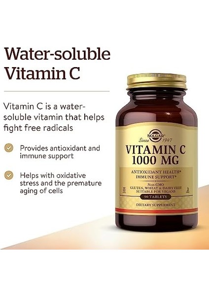 Solgar Vitamin C 1000 Mg 1 Paket(1 x 1 Stück)