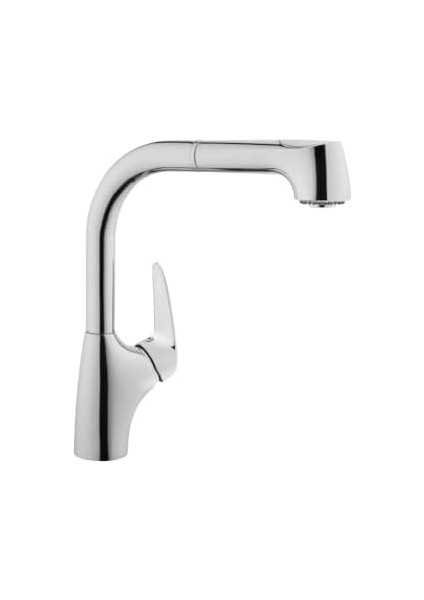 Armix V3 A42151 Pull-Out Eviye Bataryası, El Duşlu, Krom modelleri