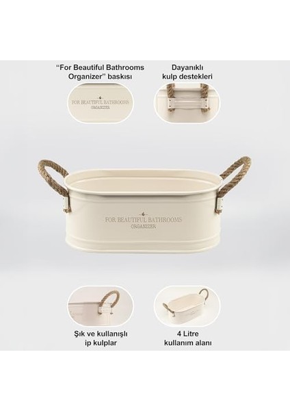 Metal Ip Kulplu Baton Metal Düzenleyici, Organizeri (For Beautiful Organizer Baskı) LN1207K modelleri