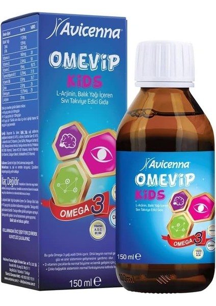 Avicenna Omev,p Kids Şurup 150 ml fiyatları