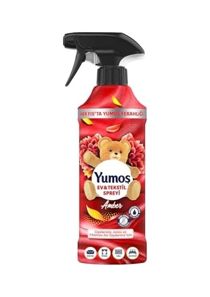 Yumoş Sprey Yıkanması Zor Eşyalar Için Giysi Spreyi Amber 450 ml