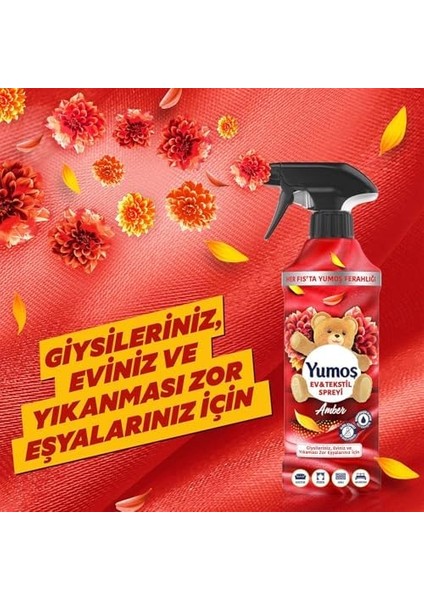Yumoş Sprey Yıkanması Zor Eşyalar Için Giysi Spreyi Amber 450 ml modelleri