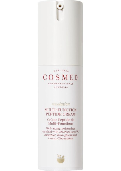 Cosmed Yaşlanma ve Kırışıklık Karşıtı Peptitli Nemlendirici Cilt Bakım Kremi