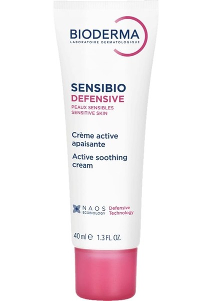 Bioderma Sensibio Defensive Hassas ve Normal Ciltler Için Antioksidan Etkili, E Vitamini Içeren Nemlendirici Bakım Kremi 40 ml