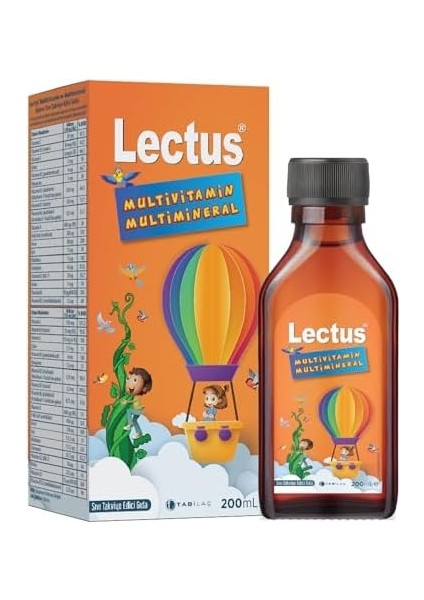 Lectus Multivitamin Multimineral Şurup 200 ml fiyatları