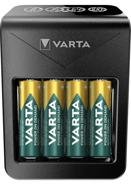 Varta LCD Plug Charger + 4 Adet 2100 Mah Pil Hediyeli