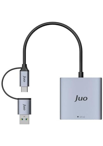 Juo USB 3.2 ve Type-C 3'ü 1 Arada Sd/cf/tf Micro Sd Hafıza Kart Okuyucu fiyatları