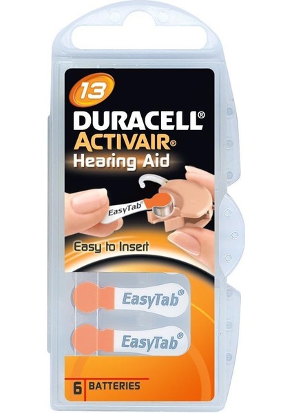 60X Activair Tip 13 Turuncu Işitme Cihazı Pili