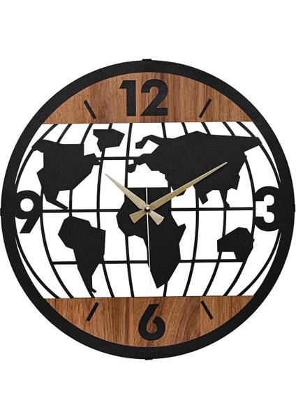 41 cm Metal Malzeme Akarsaniye Sessiz Mekanizma Dekoratif Duvar Saati