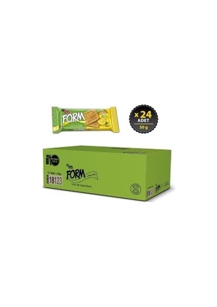 Eti Form Limon Lifli Kepekli Bisküvi 50 G x 24 Adet modelleri