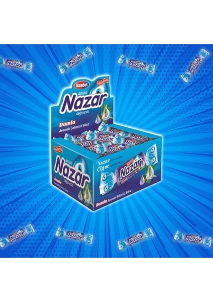 Nazar Şekersiz Sakız 100'LÜ Kutu Damla modelleri