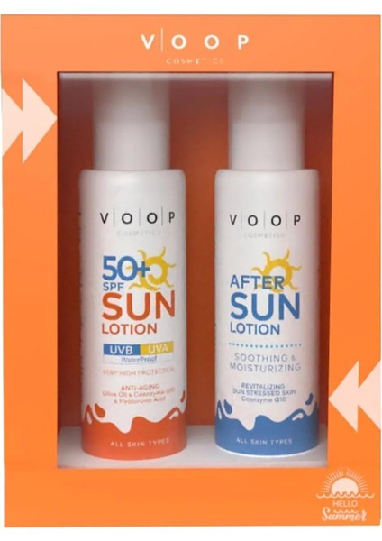 Voop Vücut Güneş Kremi 50 Spf - 150 ml & Güneş Sonrası Krem - 150 ml | Ikili Set fiyatları