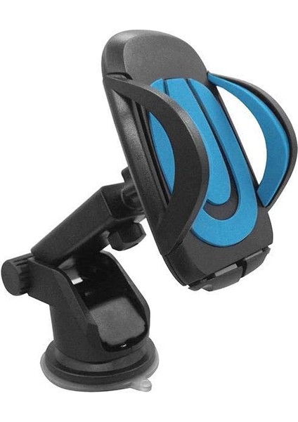 Hytech HY-XH25 Vantuz + Braketi 360 Derece Siyah-Mavi Telefon Tutucu