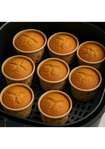 Tek Kullanımlık Muffin Kalıbı, 6,5x4 Cm, 12'li Set, Airfryer ve Fırın Uyumlu, Kek Kapsülü fiyatları