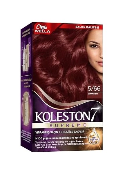 Koleston Kit 5-66 Şarap Kızılı Saç Boyası