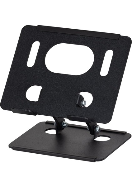 Robeve Çelik Tablet Standı Tablet Tutucu Stant Ergonomik Katlanabilir Tablet Standı Çelik Stant (Siyah)
