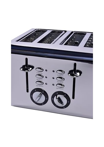 Gem Titan 4 Dilim Ekmek Kızartma Makinesi – 1960 W, Paslanmaz Çelik Gövde | fiyatları