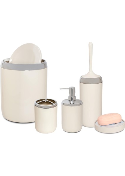 Lima Xl Krom Dekorlu Seti/bej