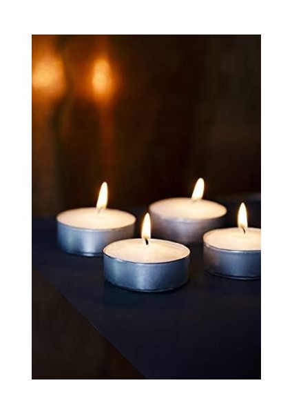 Tealight, Yumuşak Ateşli,, Paketli, Yanma Süresi 4 Saat, Dekoratif Ev Mumları, Beyaz, Bitki Mumu, Yağı Içermez, 10 Adet, Parfümsüz fiyatları