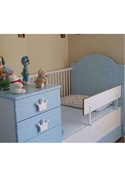 Baby AGU-088 9-3 Ahşap Yatak Bariyeri, 90X30 cm