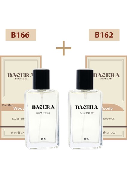 Bacera B166 Woody Erkek Parfüm 50ML Edp B162 Woody Erkek Parfüm 50ML Edp
