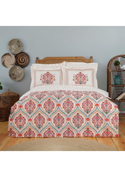 Carmenta KIREMIT%100 Pamuk Tek Kişilik Nevresim Takımı