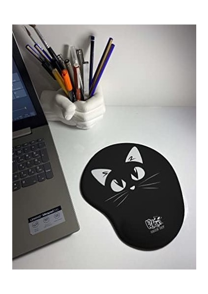 - Siyah Beyaz Kedi Baskılı Bilek Destekli Mouse Pad fiyatları