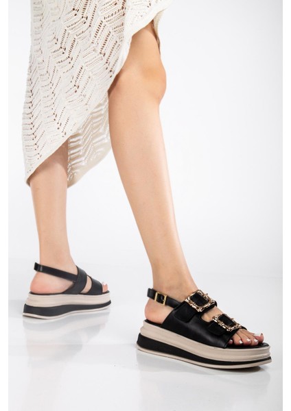 Günlük Kadın Sandalet Çift Tokalı Yumuşak Rahat Ortopedik fiyatları