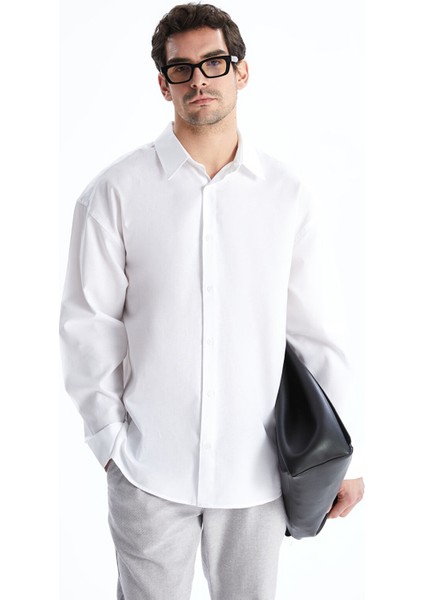 Yeni Sezon Rahat Kalıp Uzun Kollu Erkek Gömlek