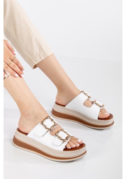 Günlük Kadın Terlik Çift Tokalı Yumuşak Rahat Ortopedik fiyatları