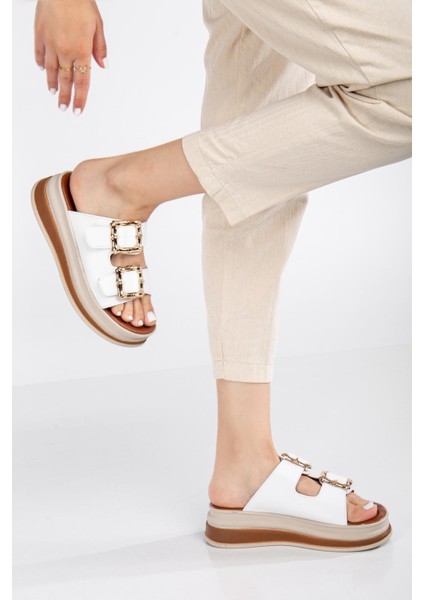 Günlük Kadın Terlik Çift Tokalı Yumuşak Rahat Ortopedik modelleri