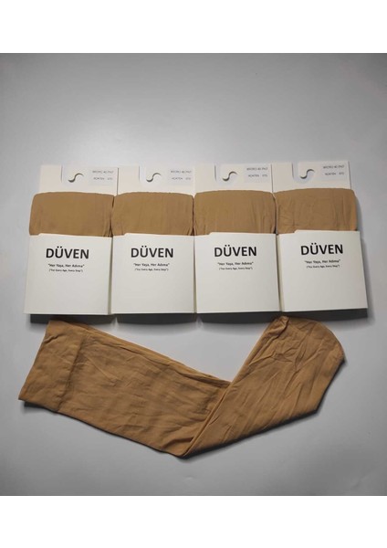 4 Çift Mat Dokulu 40 Den Orta Kalın Mus Açık Ten Dizaltı Pantolon Çorap modelleri