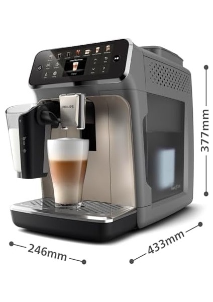 4400 Serisi Tam Otomatik Espresso Makinesi 12 ve Soğuk Içecek,, Silentbrew, (EP4446/70) modelleri