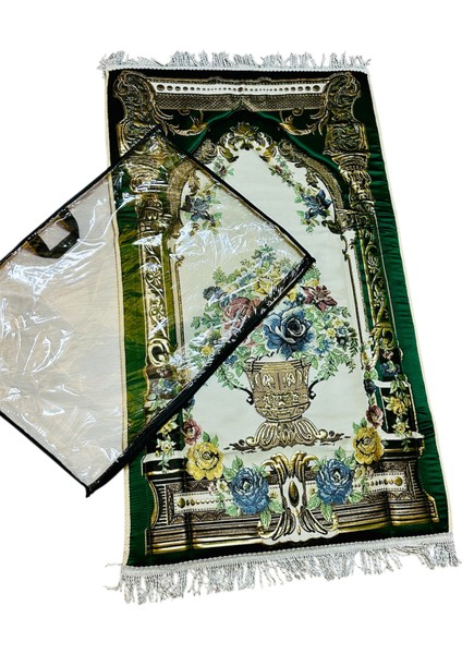 Çantalı Osmanlı Motifli Şık Çeyizlik Hediyelik Lüks Diz Ağrıtmayan Süngerli Yaldızlı Seccade Kaliteli modelleri