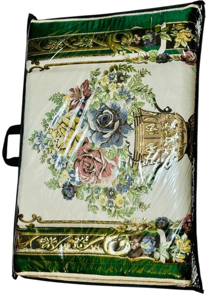 Çantalı Osmanlı Motifli Şık Çeyizlik Hediyelik Lüks Diz Ağrıtmayan Süngerli Yaldızlı Seccade Kaliteli indirimleri