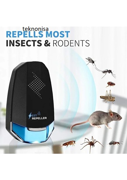 Haşere Sinek Böcek Kovucu Ultrasonik Cihaz Prize Takılan Elektrikli Haşere Kovucu